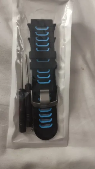 Correa Garmin Negra y Azul + Herramientas