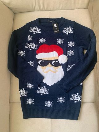 Jersey Navideño Santa Gafas de Sol Talla M