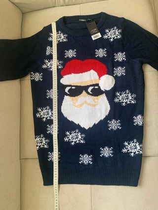 Jersey Navideño Santa Gafas de Sol Talla M