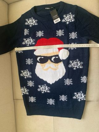 Jersey Navideño Santa Gafas de Sol Talla M