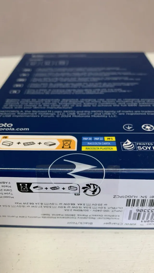 Cargador Motorola TurboPower 68W