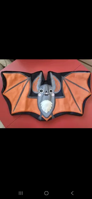 Cojín Murciélago Naranja