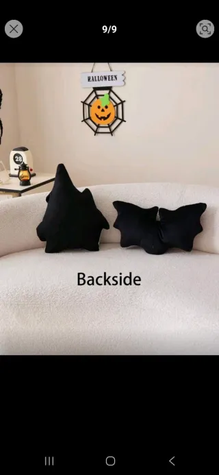 Cojín Murciélago Naranja