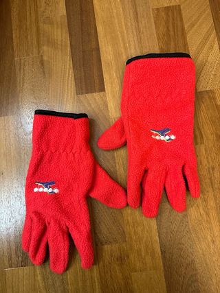 Guanti in pile Diadora Rossi