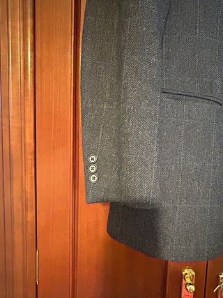 Americana Burberry Lana Hombre Azul