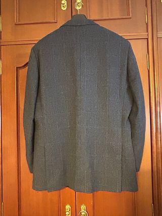 Americana Burberry Lana Hombre Azul