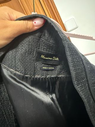Americana Massimo Dutti Negra