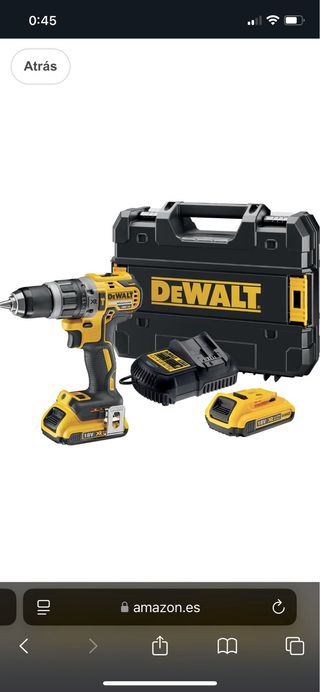 Taladro Percutor Dewalt XR 18V + Maletín
