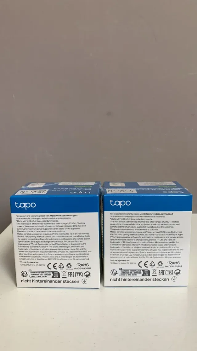 2x TP-Link Tapo P110M Mini Smart Plug
