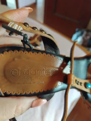 Sandalias El Dantés Plataforma Turquesa