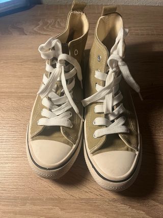 Zapatillas Lefties caña alta verde militar