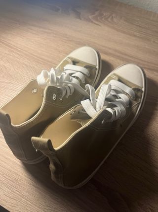 Zapatillas Lefties caña alta verde militar