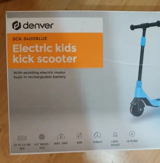 Patinete Eléctrico Denver Niños Azul