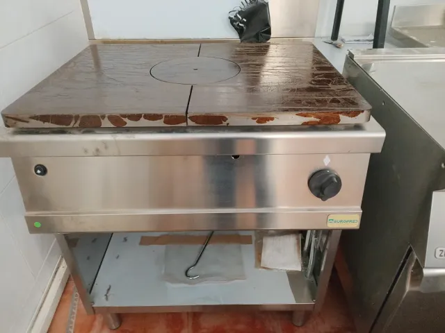 Cocina profesional plancha