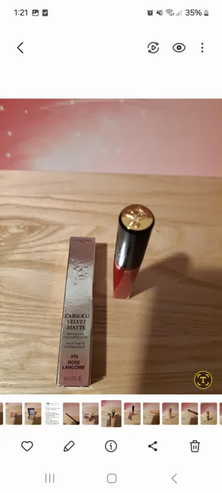 Labial Lancôme Absolu Velvet Matte 378