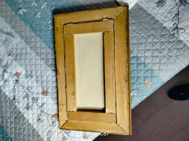 Reproducción cuadro antiguo marco madera