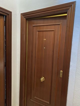 Puerta de seguridad madera