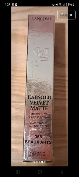 Labial Lancôme Absolu Velvet Matte