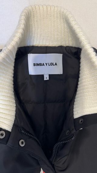 BIMBA Y LOLA CHAQUETA BOMBER NEGRA MUJER S