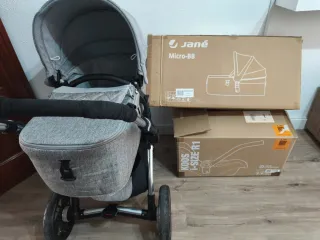 Coche de bebé Jane Kawaii gris