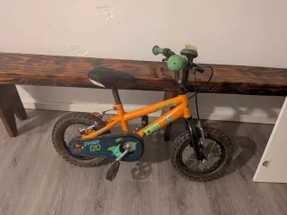 Bicicleta infantil naranja 5 años