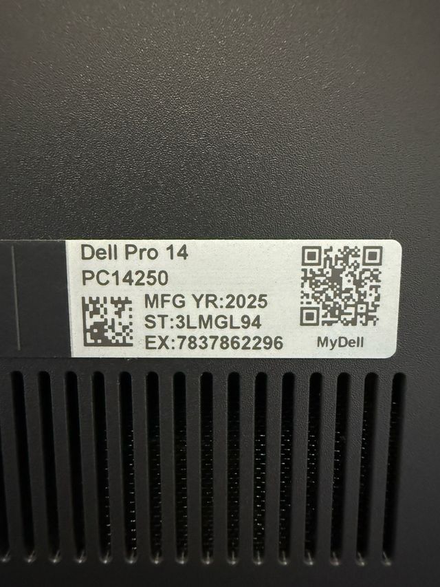Dell Pro 14 PC 14250 Negro