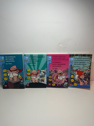 Lote de libros del capitán calzoncillos en español