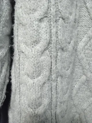 Jersey de punto grueso hombre gris