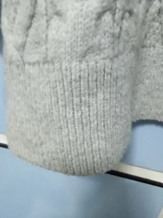 Jersey de punto grueso hombre gris