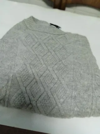 Jersey de punto grueso hombre gris