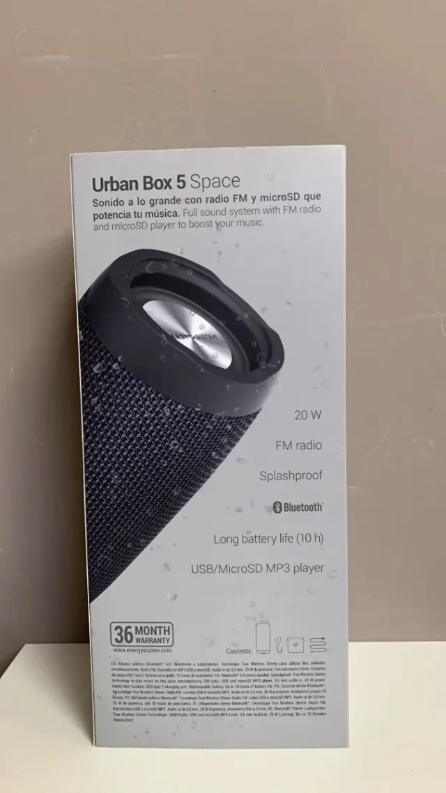 Energy Sistem Urban Box 5+ Altavoz Portátil