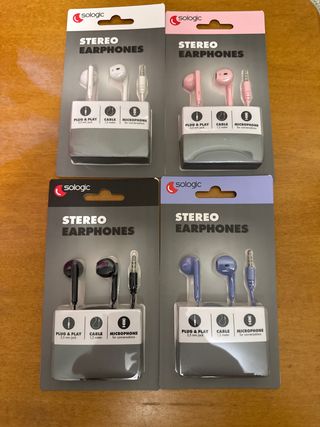 Auriculares Sologic Stereo con Micrófono 4 Colores
