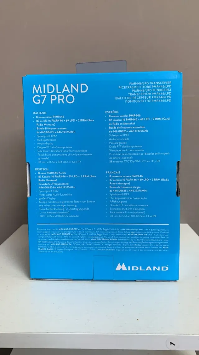 Midland G7PRO Walkie Talkie PMR446/LPD