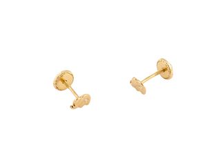 pendientes oro 18k con piedra
