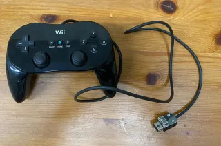 Classic Controller Pro Nintendo Wii Negro