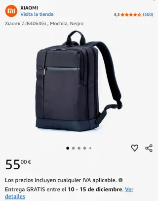 Mochila Xiaomi Mi Business Backpack 2 Negra