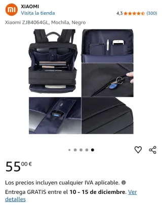 Mochila Xiaomi Mi Business Backpack 2 Negra