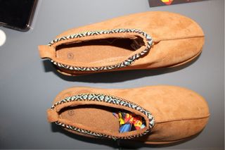 Mules Plateau Camel con Fantasia Etnica