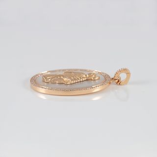 Colgante Crivelli Oro 18k Nácar y Brillantes