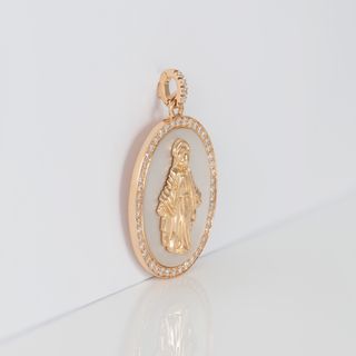 Colgante Crivelli Oro 18k Nácar y Brillantes