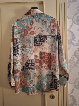 Camicia Zara donna fantasia patchwork taglia M