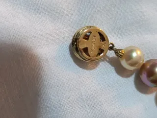 Collar Majorica Perlas Beige y Morado