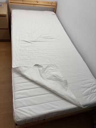 Cama Ikea Neiden + Colchón 90x200