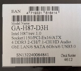 Placa Base Gigabyte H87-D3H Socket Intel 1150