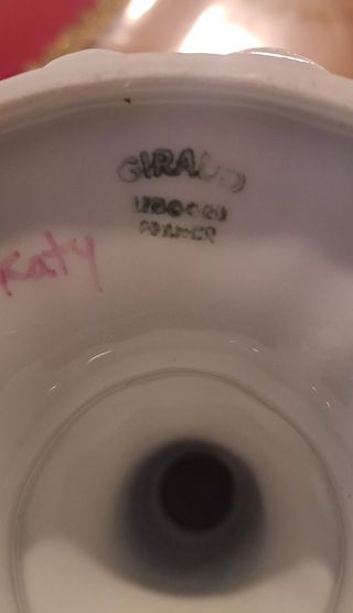 Portacandele Giraud Limoges porcellana