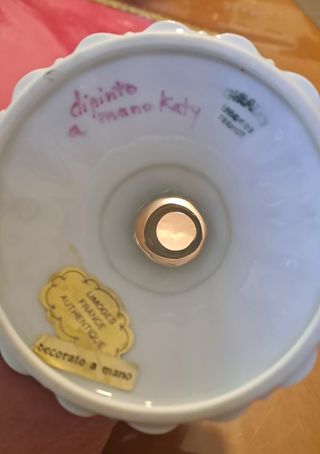 Portacandele Giraud Limoges porcellana