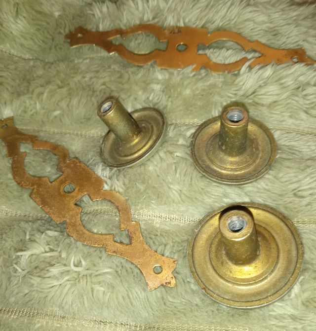 Maniglie vintage dorate