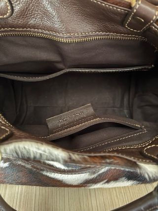 Bolso Piel de vaca  Marrón y Blanco