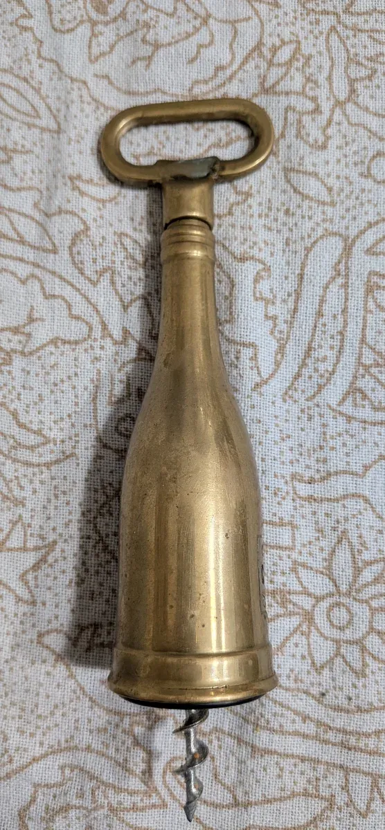 Cavatappi in ottone stile bottiglia di Champagne