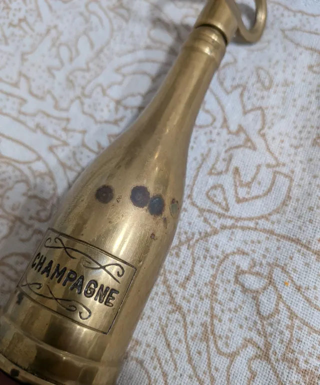 Cavatappi in ottone stile bottiglia di Champagne